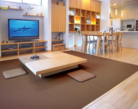 เสื่อทาทามิ MIGUSA TATAMI MESEKI DARK BROWN_3